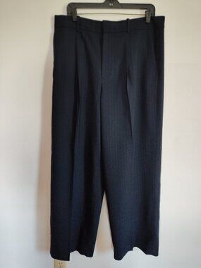 Madewell Navy Stripe Slouchy Pant